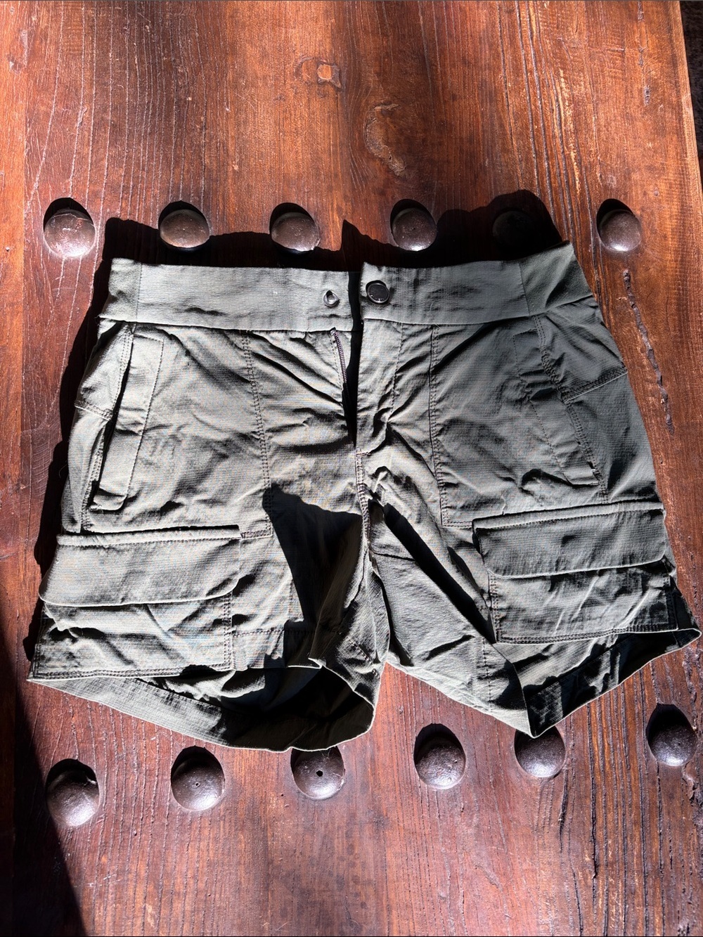 Athleta Olive Green Cargo Shorts